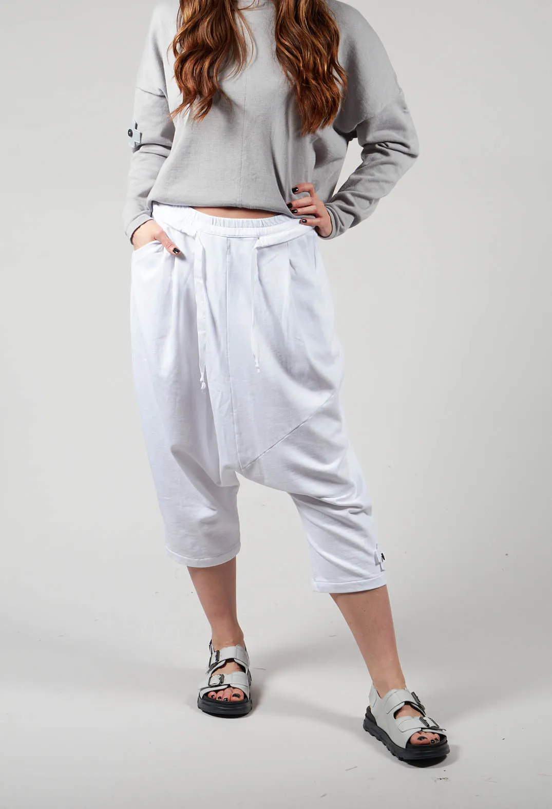 White Luxury Jogger Pants