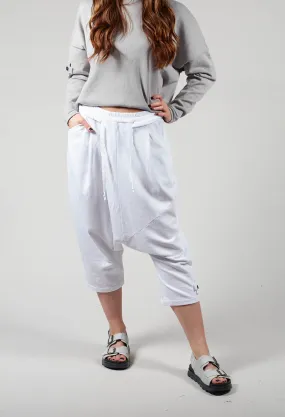 White Luxury Jogger Pants