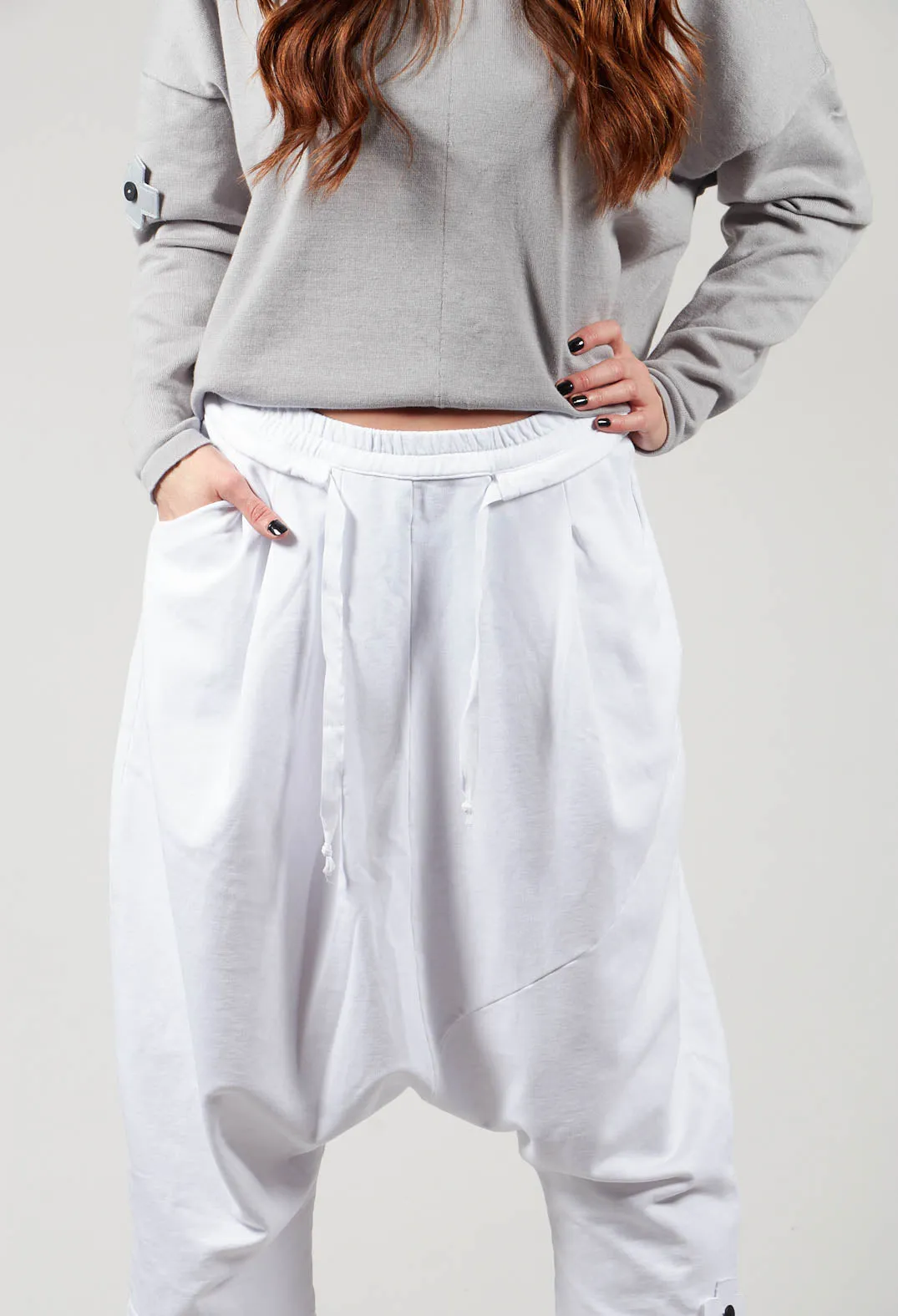 White Luxury Jogger Pants