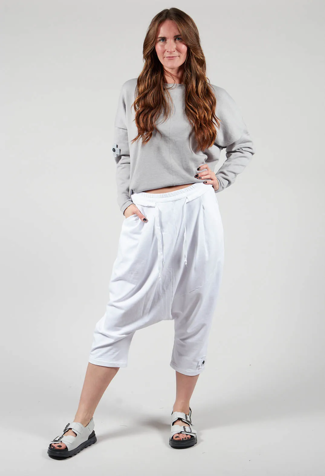 White Luxury Jogger Pants