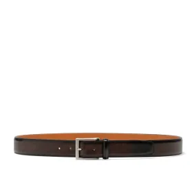 Magnanni 1177 Viento Men's Wind Brown Patina Calf-Skin Leather Belt (MAGB1000)