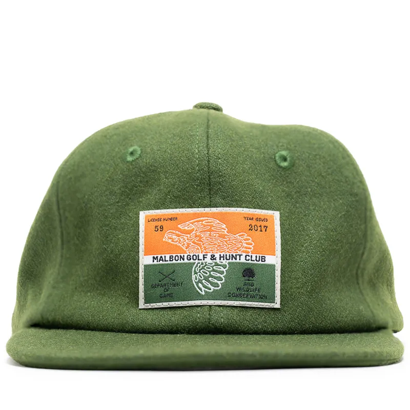 Malbon Golf Hunting License Painters Hat - Army