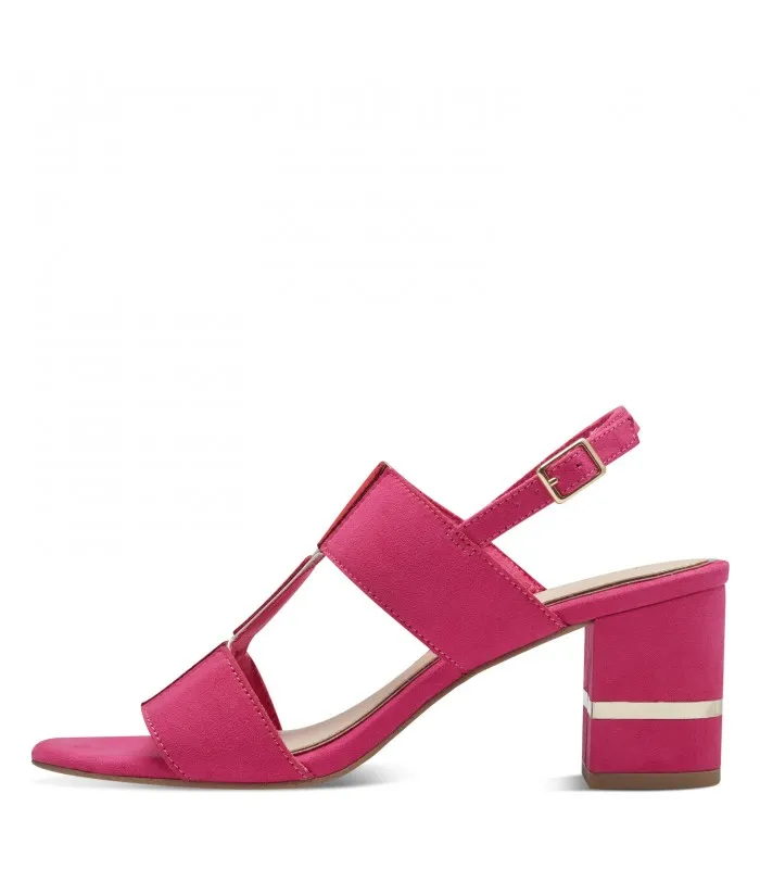 MARCO TOZZI Block Heel Pink/Red 28314