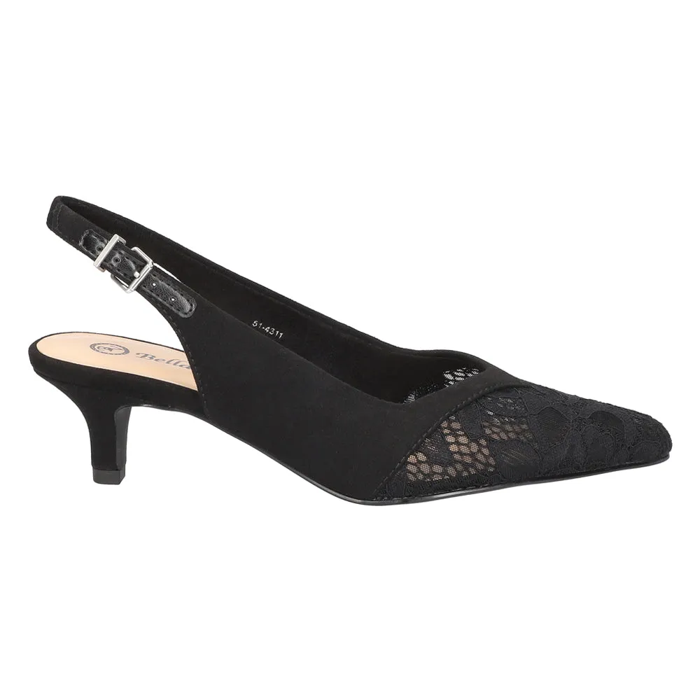 Marquette Kitten Heel Sling Back Pumps