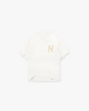 Masking Tape Initial T-Shirt - Flat White