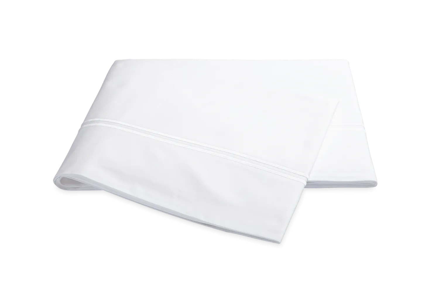 Matouk Full/Queen Essex White Flat Sheet