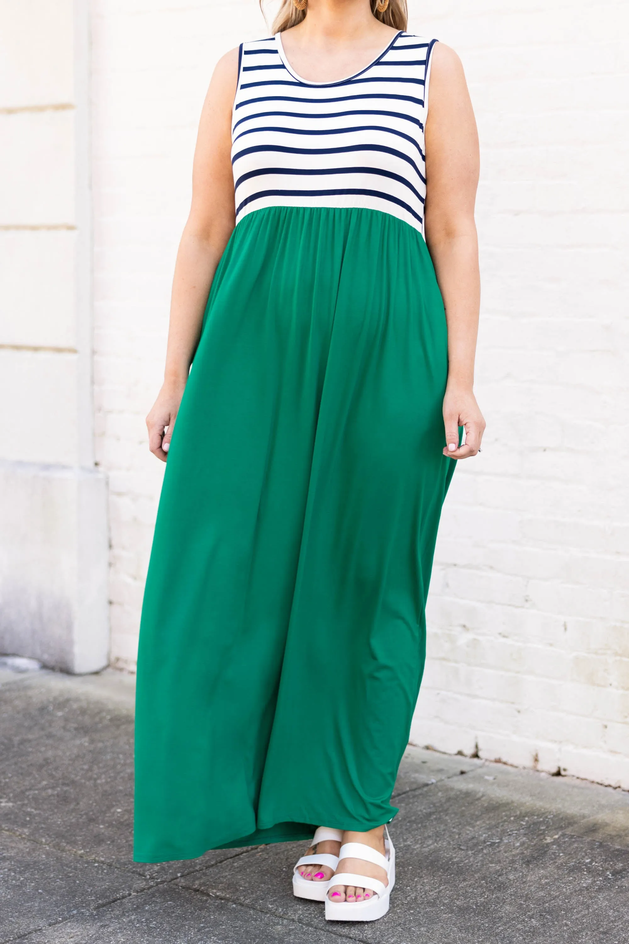 Maxi Dress in Kelly Green for Pool Parties