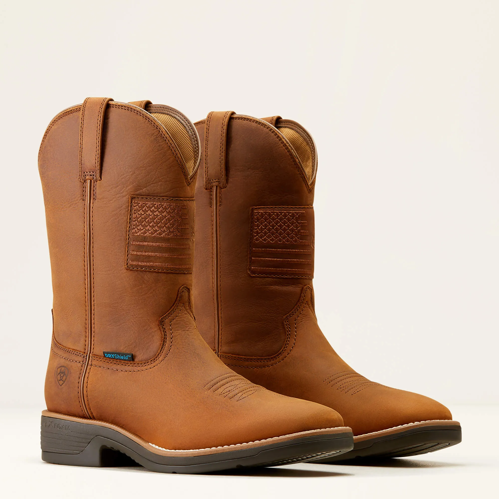 Men's Ariat Brown Ridgeback Waterproof Cowboy Boot - Country Style