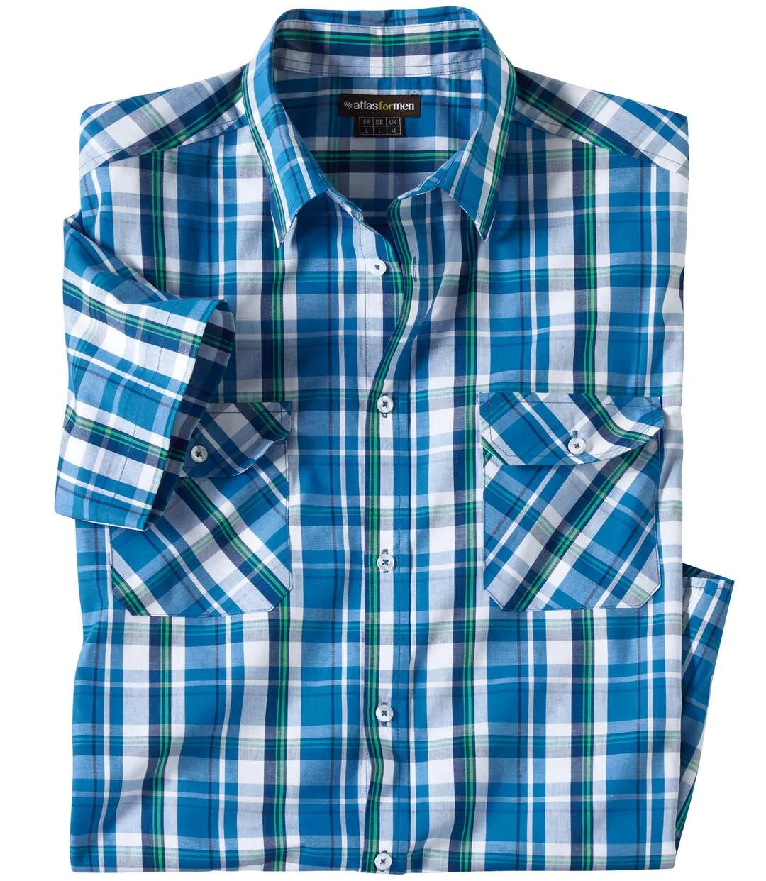 Men's Blue Checked Shirt