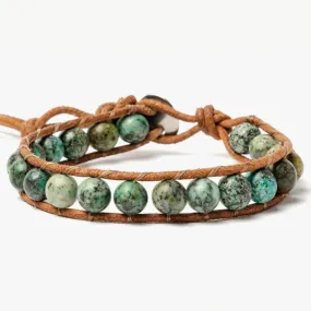 Trendy Boho African Turquoise Bracelet