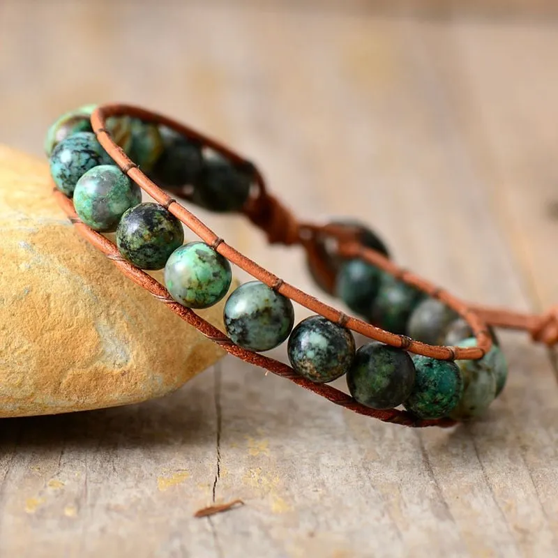 Trendy Boho African Turquoise Bracelet