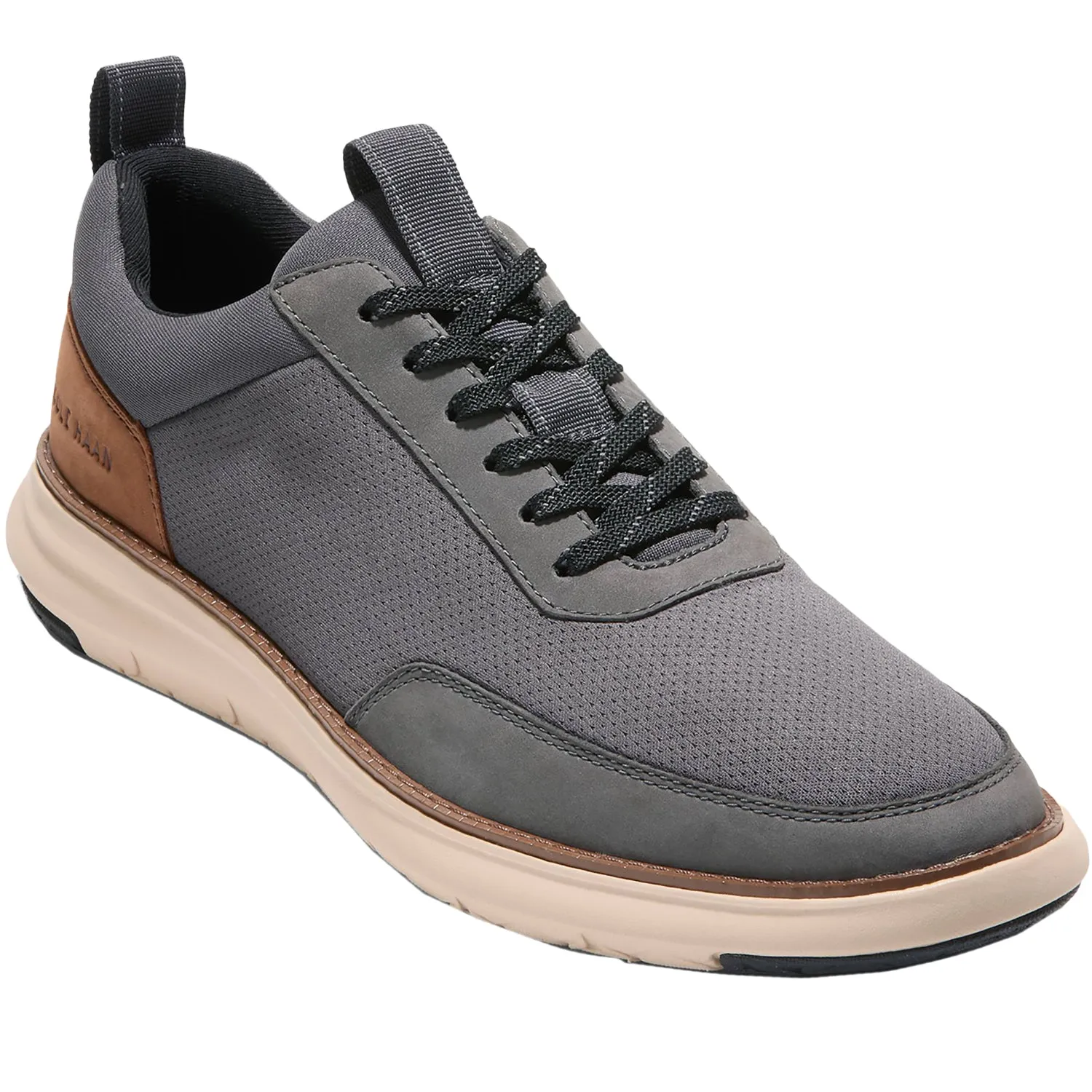 Men's Cole Haan Grand Remix Sneaker Grey/British Tan Leather