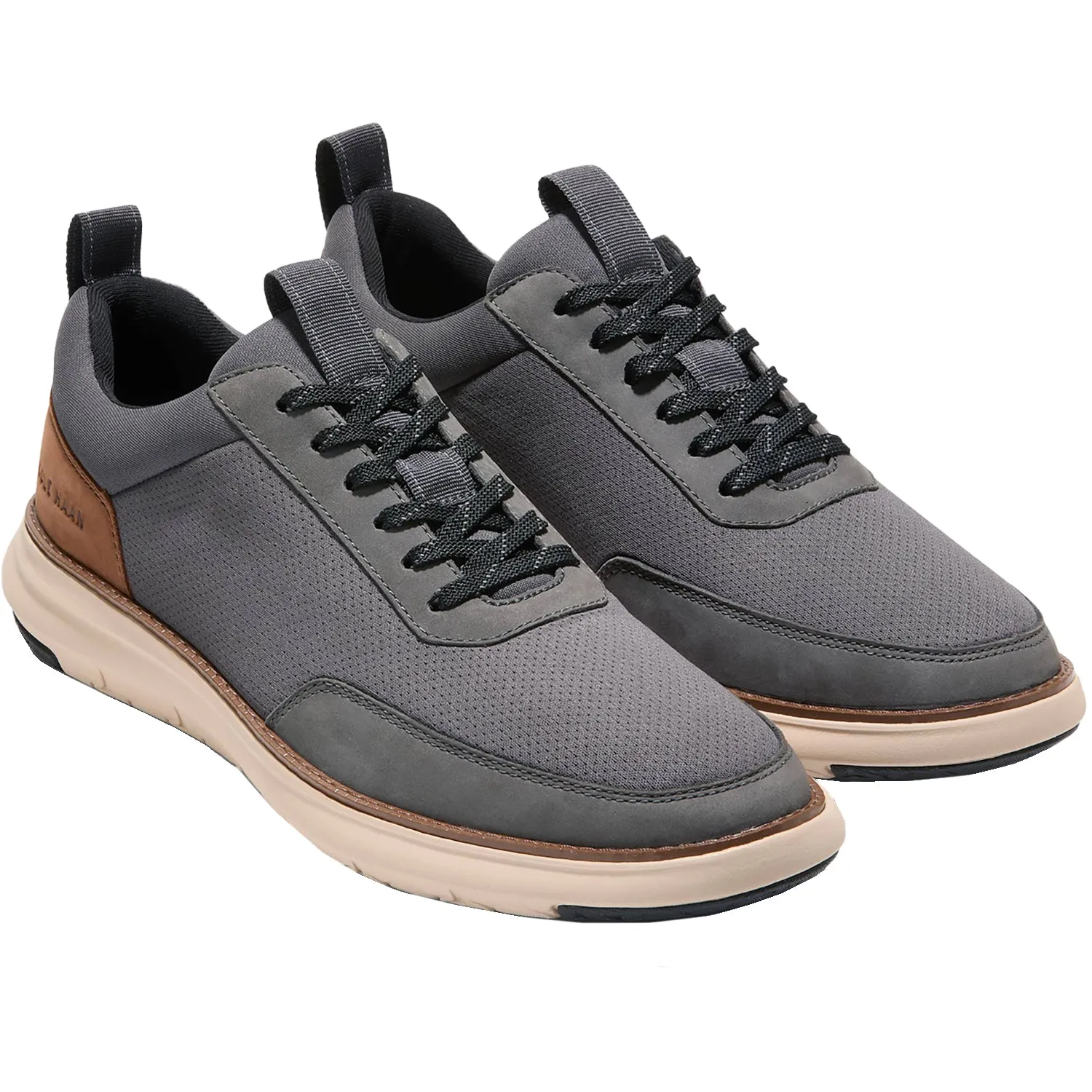 Men's Cole Haan Grand Remix Sneaker Grey/British Tan Leather