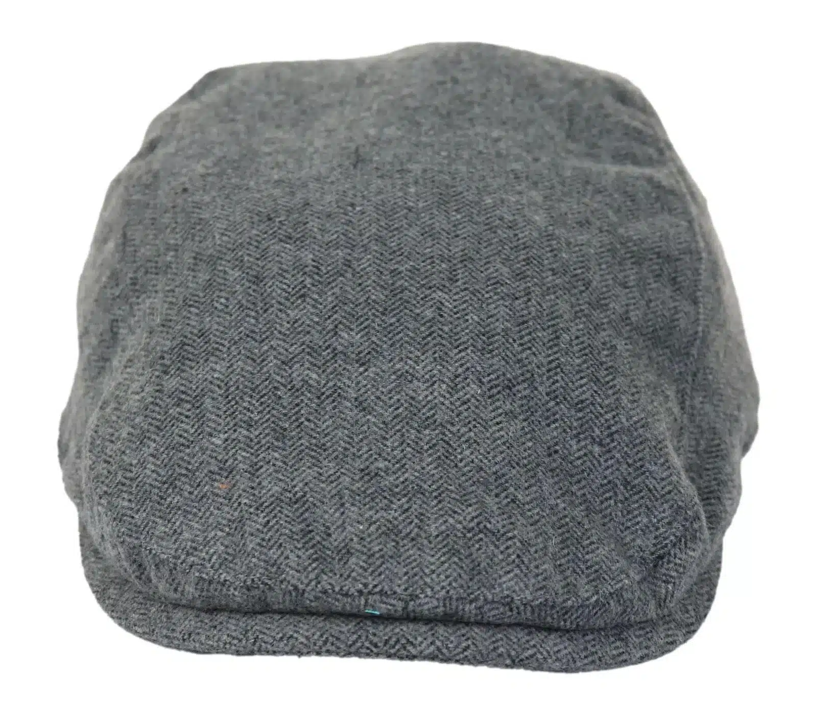 Mens Flatcap Hat Baker Boy 8 Panel Grandad Tweed Herringbone Grey Vintage