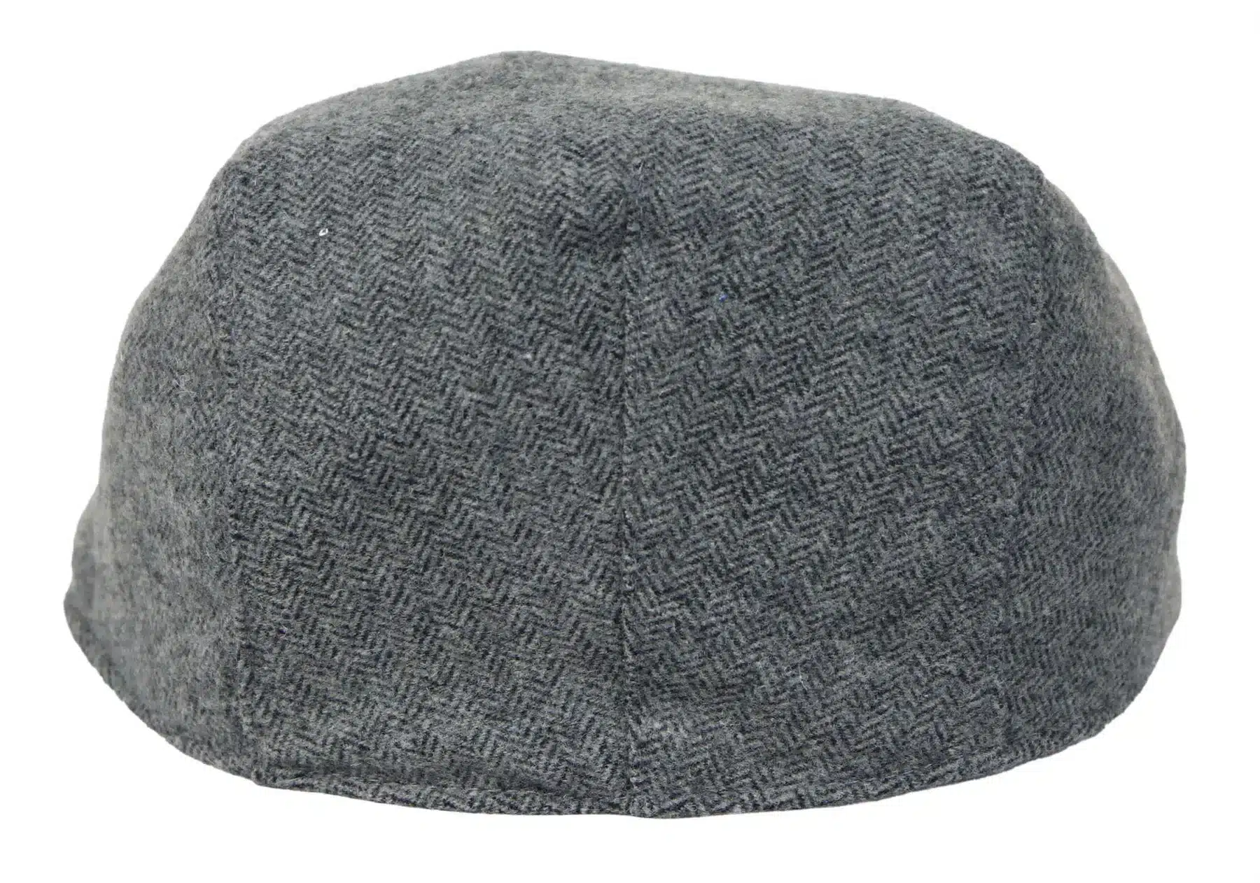 Mens Flatcap Hat Baker Boy 8 Panel Grandad Tweed Herringbone Grey Vintage