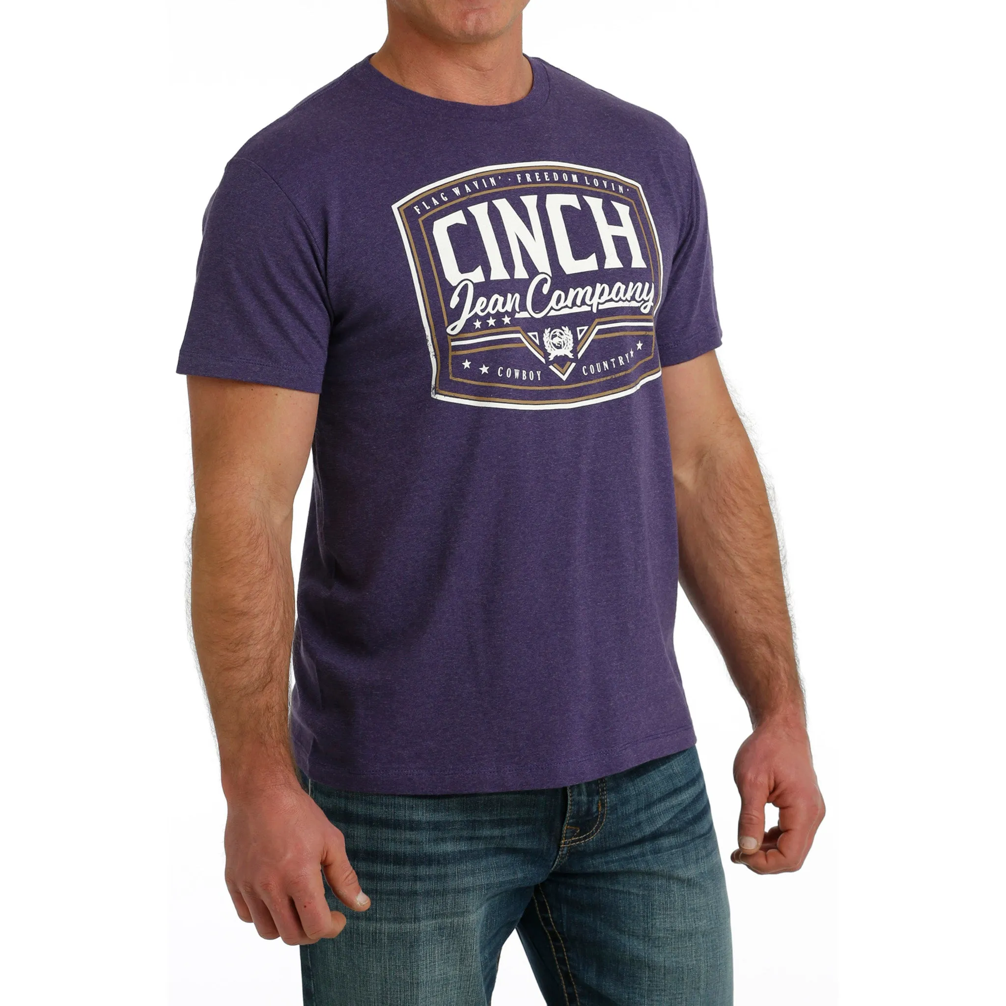 Men's Purple T-Shirt by Cinch