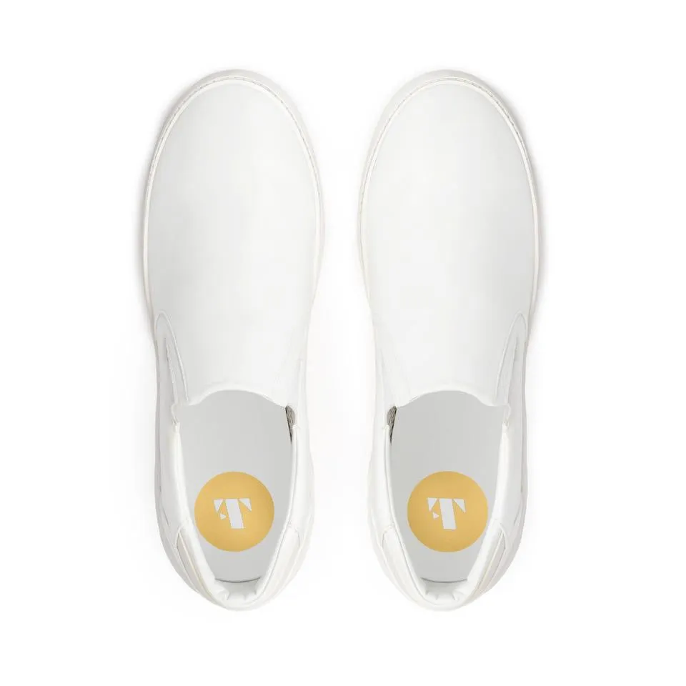 Men's Slip On | White-Starstruck Yellow