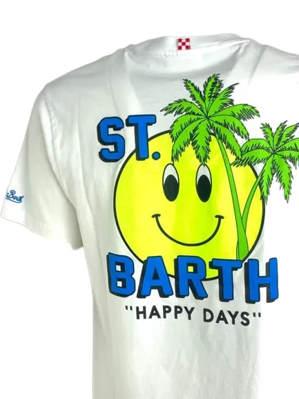 Men's White Happy Days T-Shirt