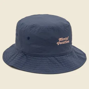 Mental Vacation Bucket Hat - Navy