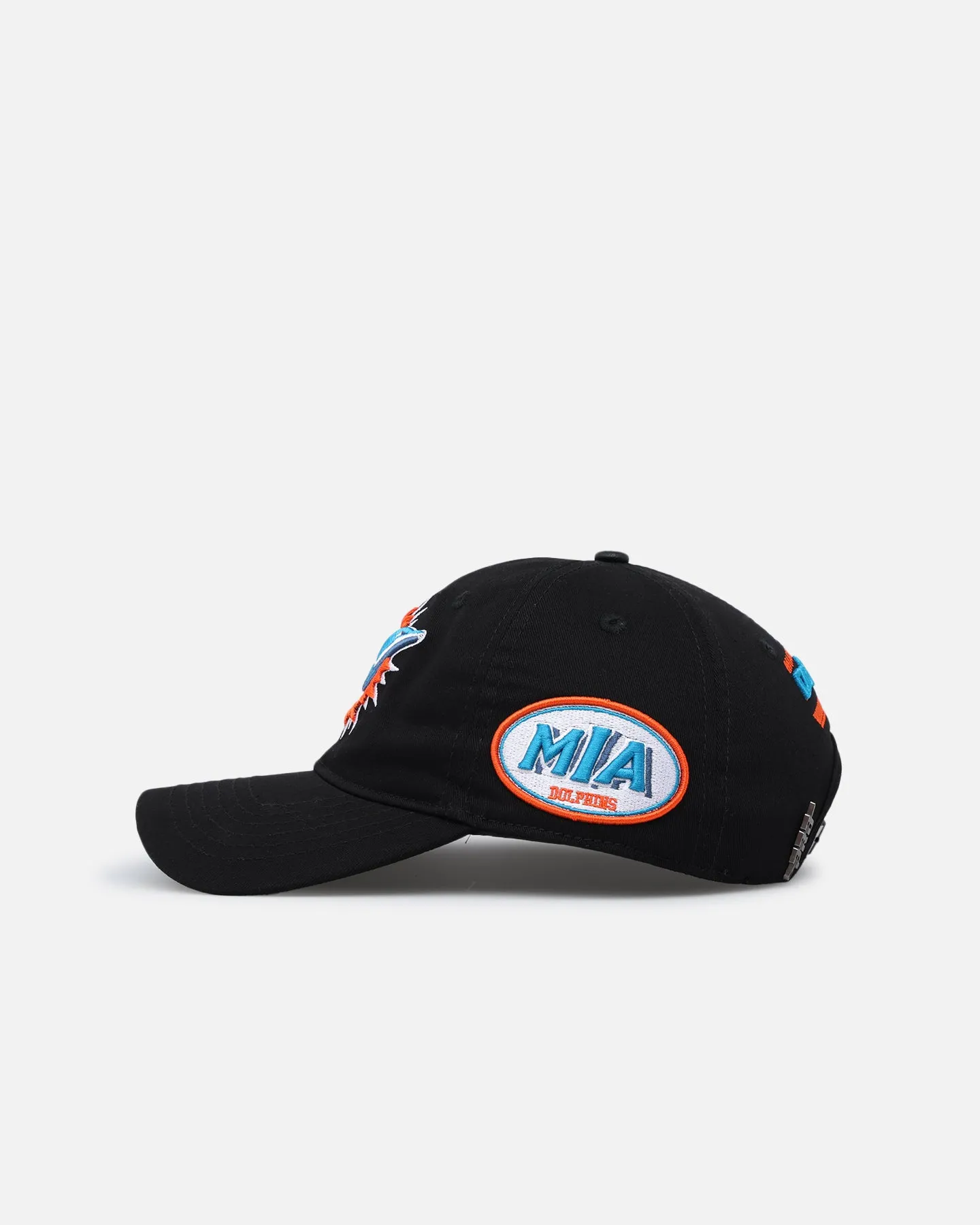 Miami Dolphins Fast Lane Logo Dad Hat - Strapback - Black