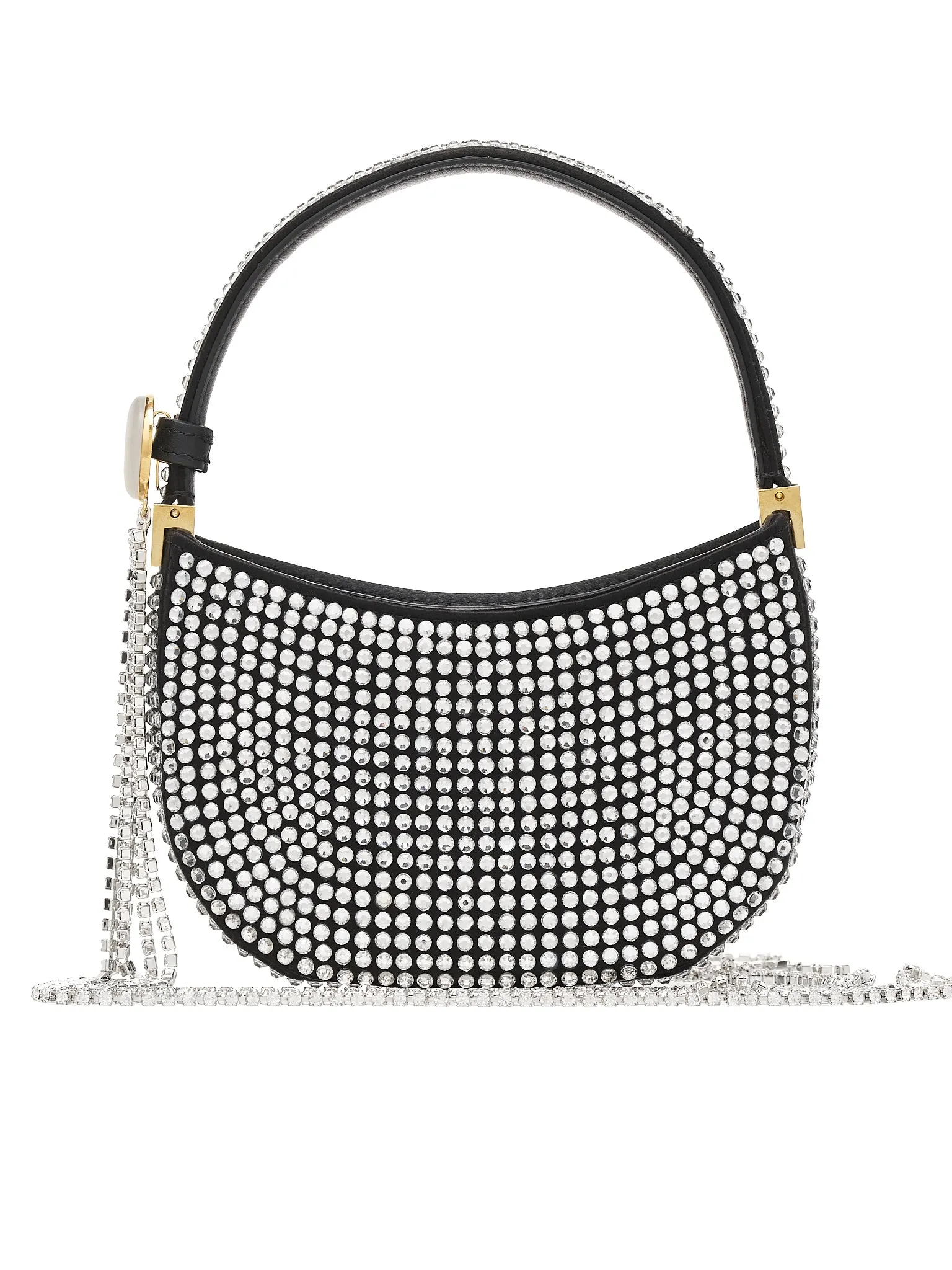 Micro Vesna Crystal Bag (711722-BLACK)