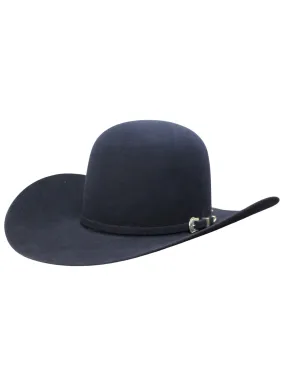 Midnight Blue Open Crown Felt Hat by American Hat Company