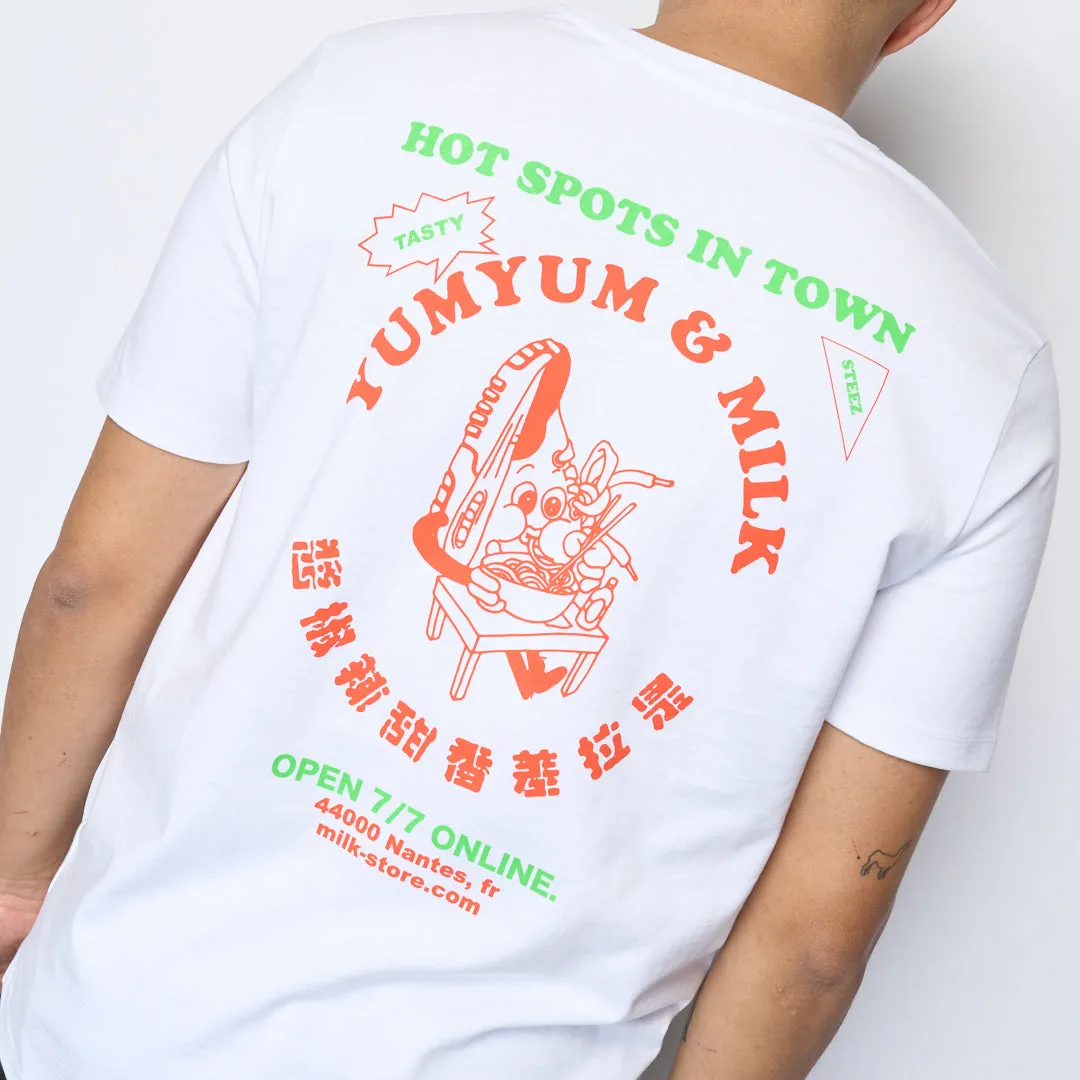 Milk x Yum Yum - Needle sneaker Head Tee (White)