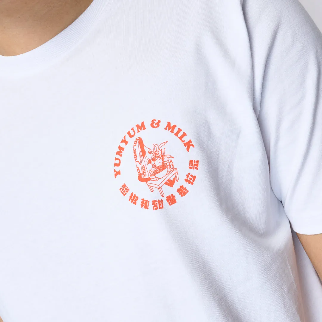 Milk x Yum Yum - Needle sneaker Head Tee (White)