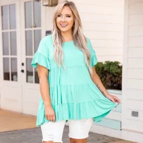 Mint Green Love Honey Tunic