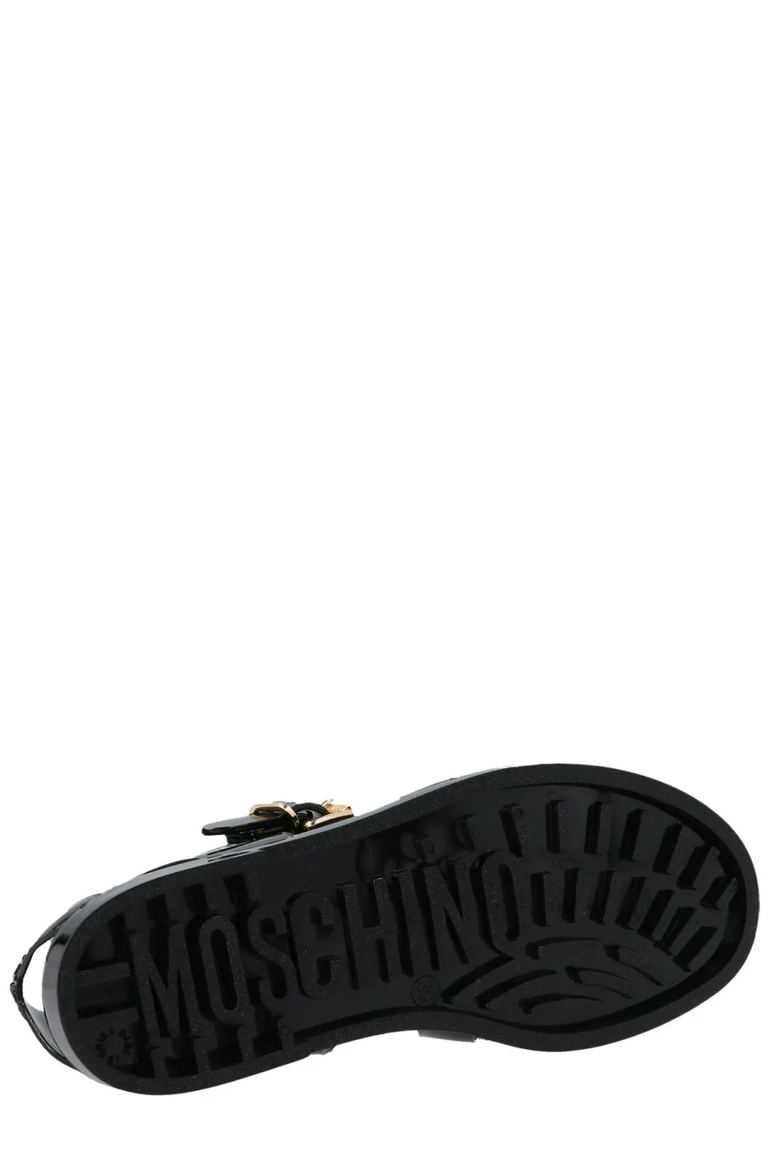 Moschino Logo Cut-Out Sandals