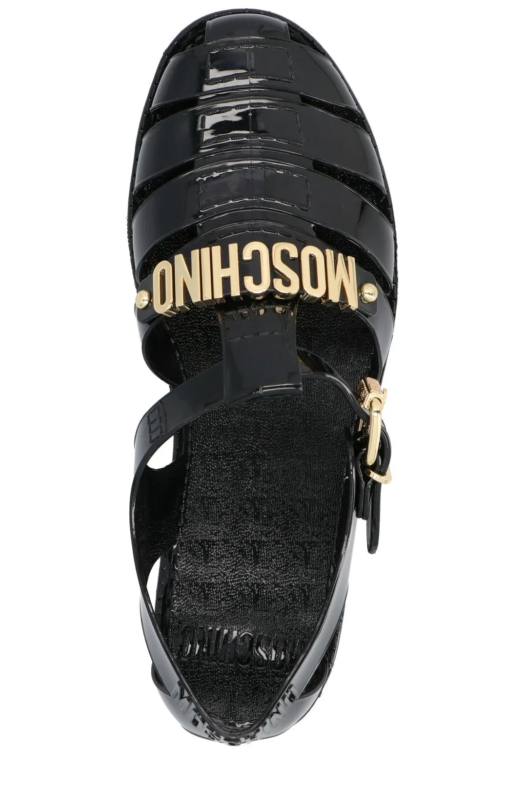 Moschino Logo Cut-Out Sandals