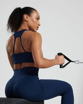 Motion Seamless Racer Back Bra | Sapphire Blue