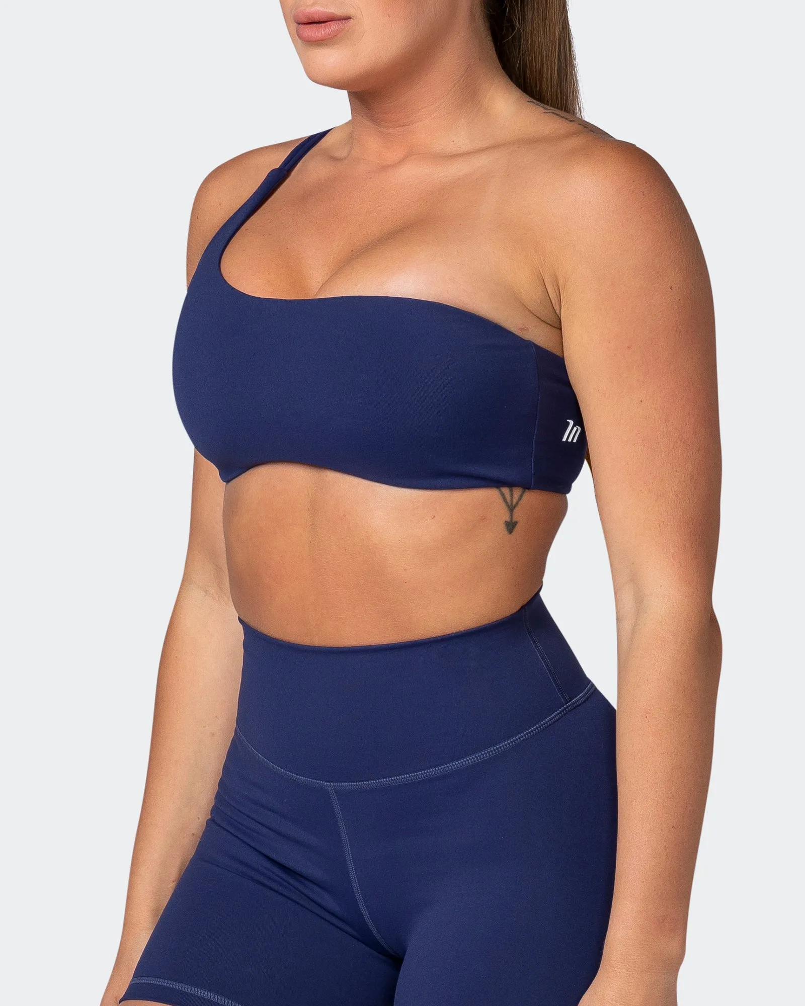 Movement One Shoulder Bralette - Ink