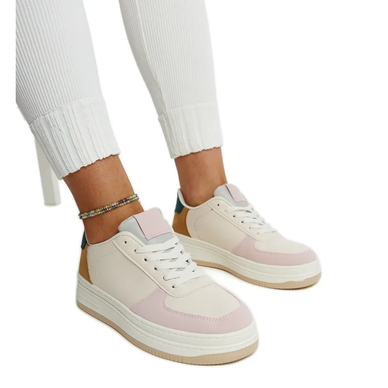 Multicolored sneakers on the Cvita platform