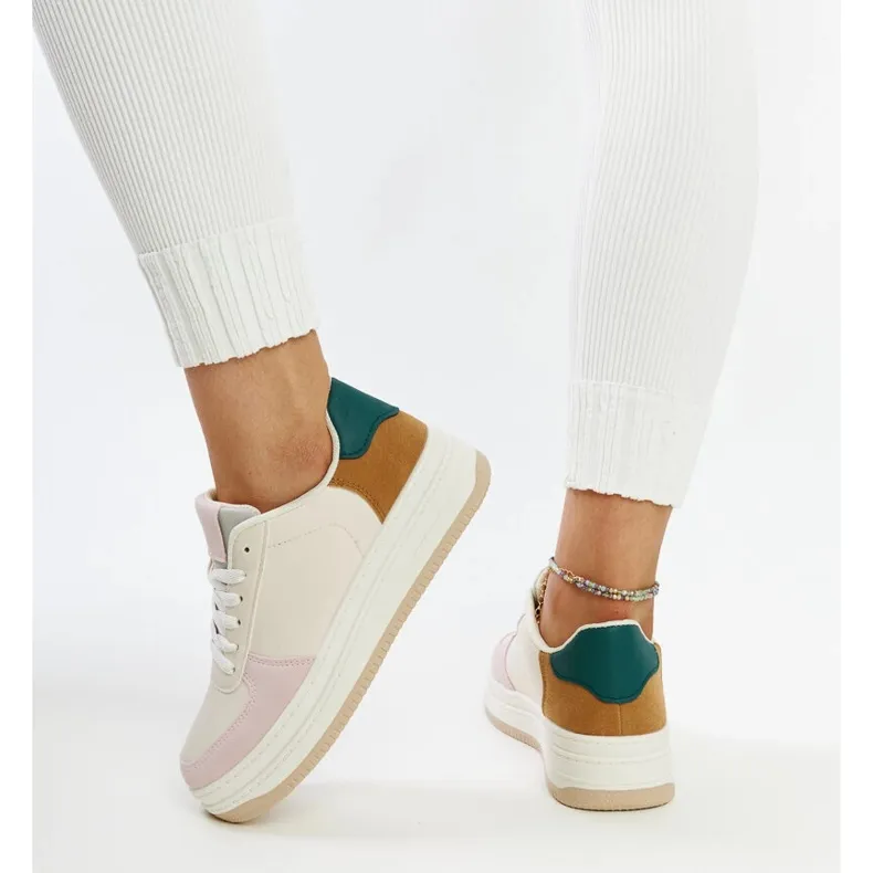 Multicolored sneakers on the Cvita platform