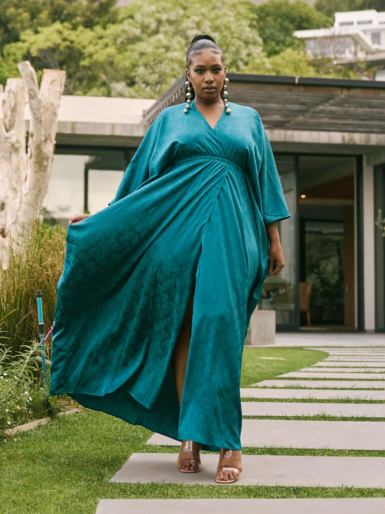 Chic Zeen Teal Naim Dress