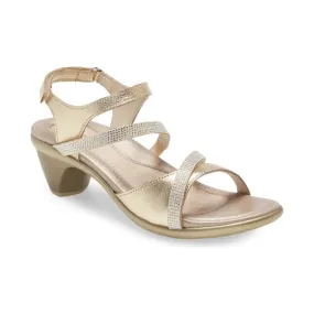 Women's Naot Innovate Heel Sandal in Radiant Gold Leather