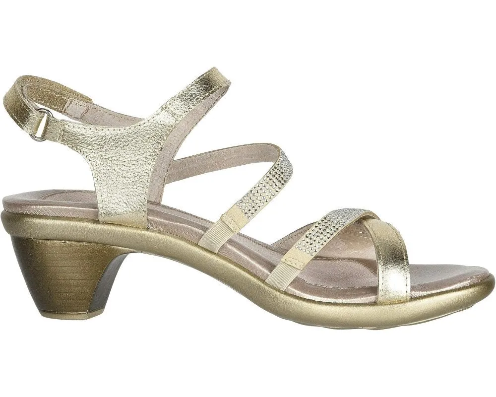 Women's Naot Innovate Heel Sandal in Radiant Gold Leather