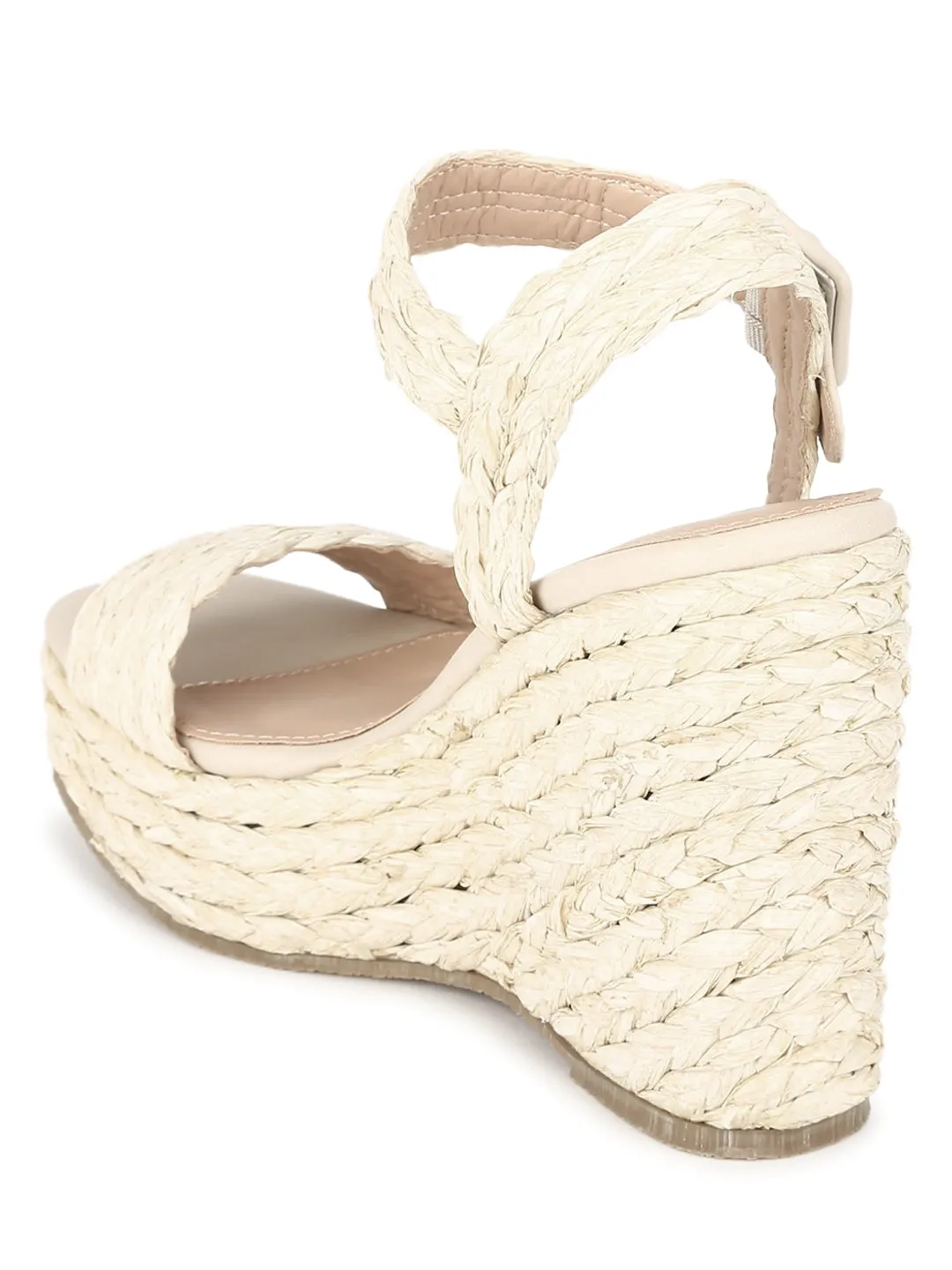 Natural Woven PU Wedges