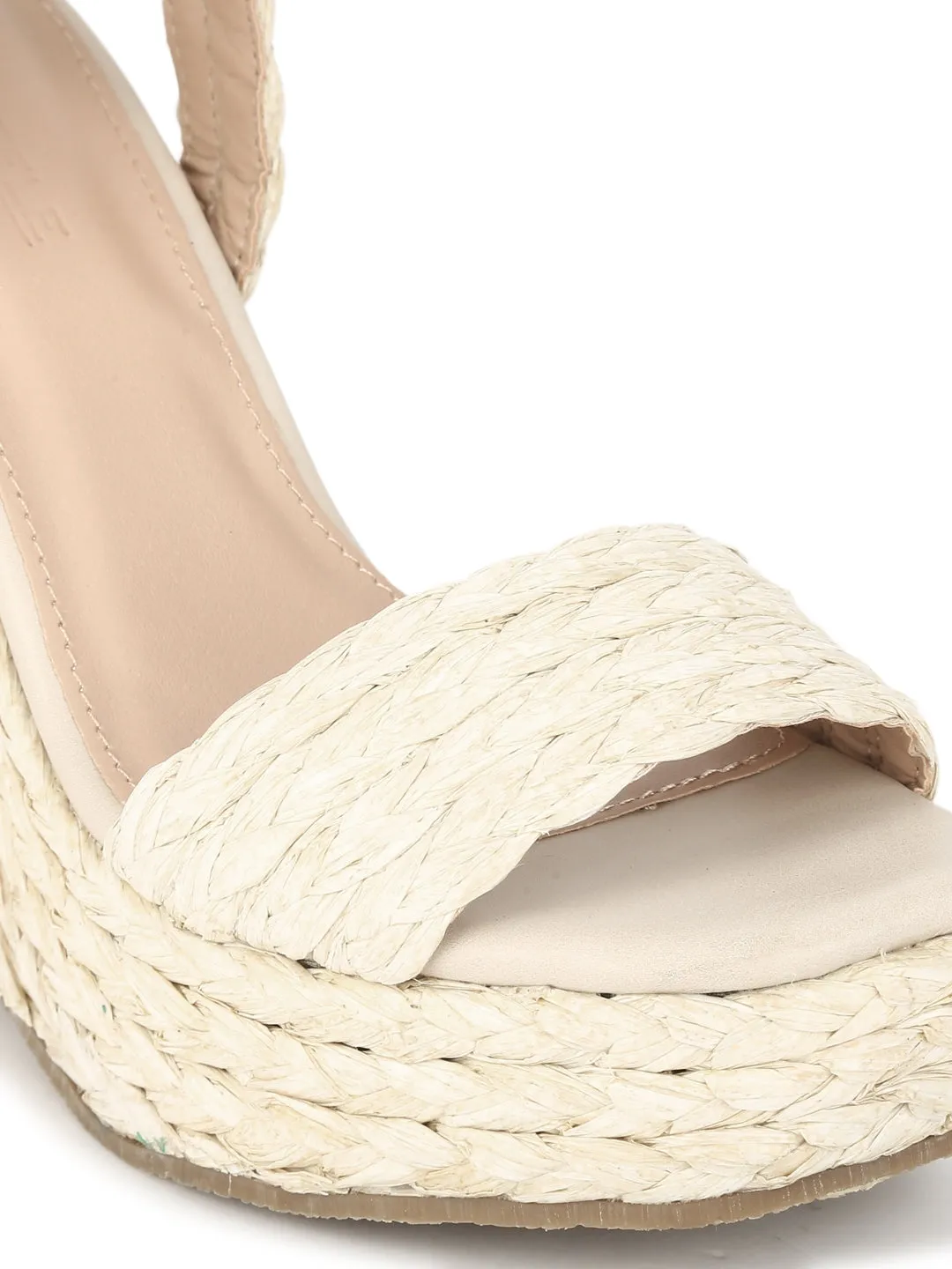 Natural Woven PU Wedges