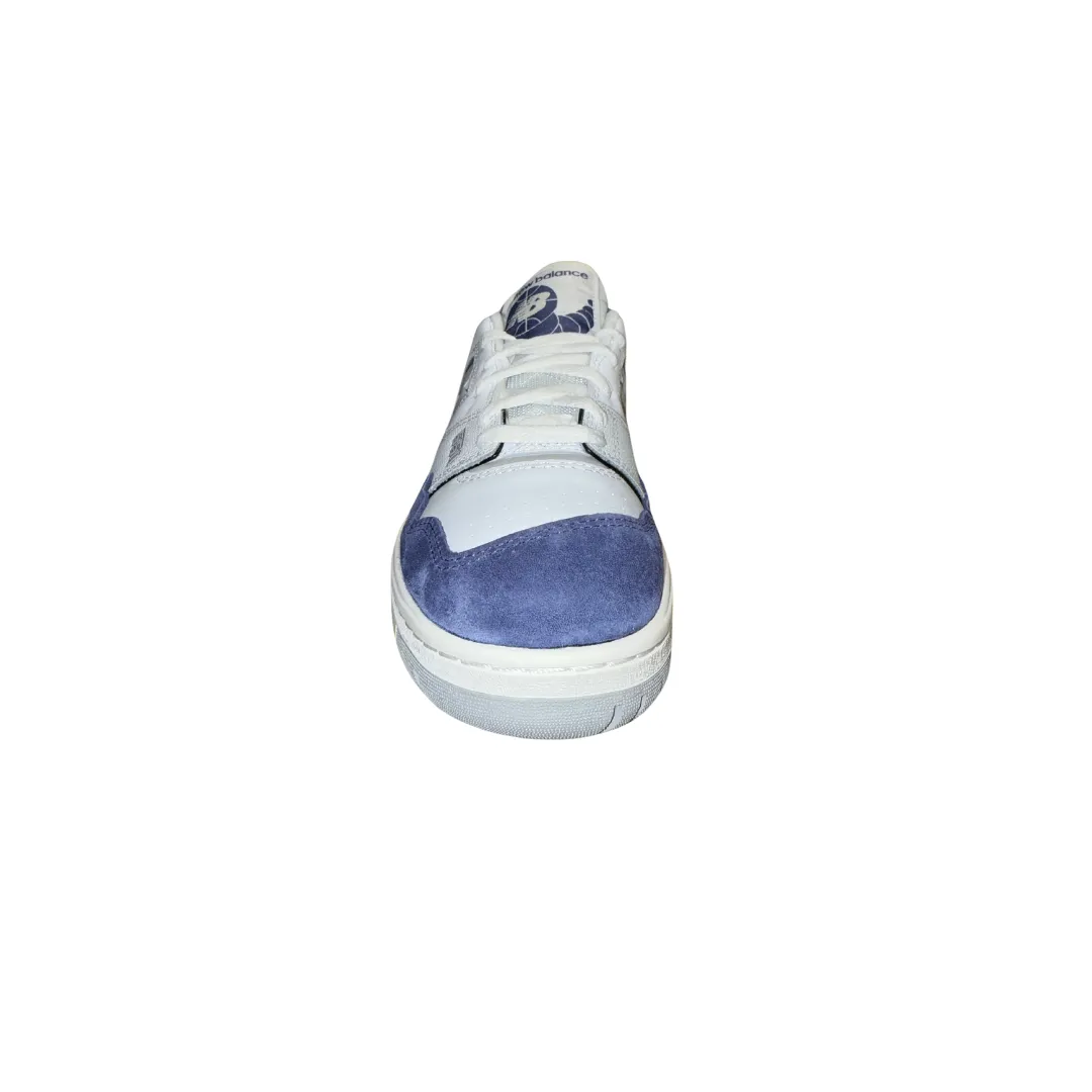 NEW BALANCE BB550BWG 550 RETRO HOOPS MN'S (Medium) White/Blue/Grey Leather, Synthetic & Mesh Basketball Shoes