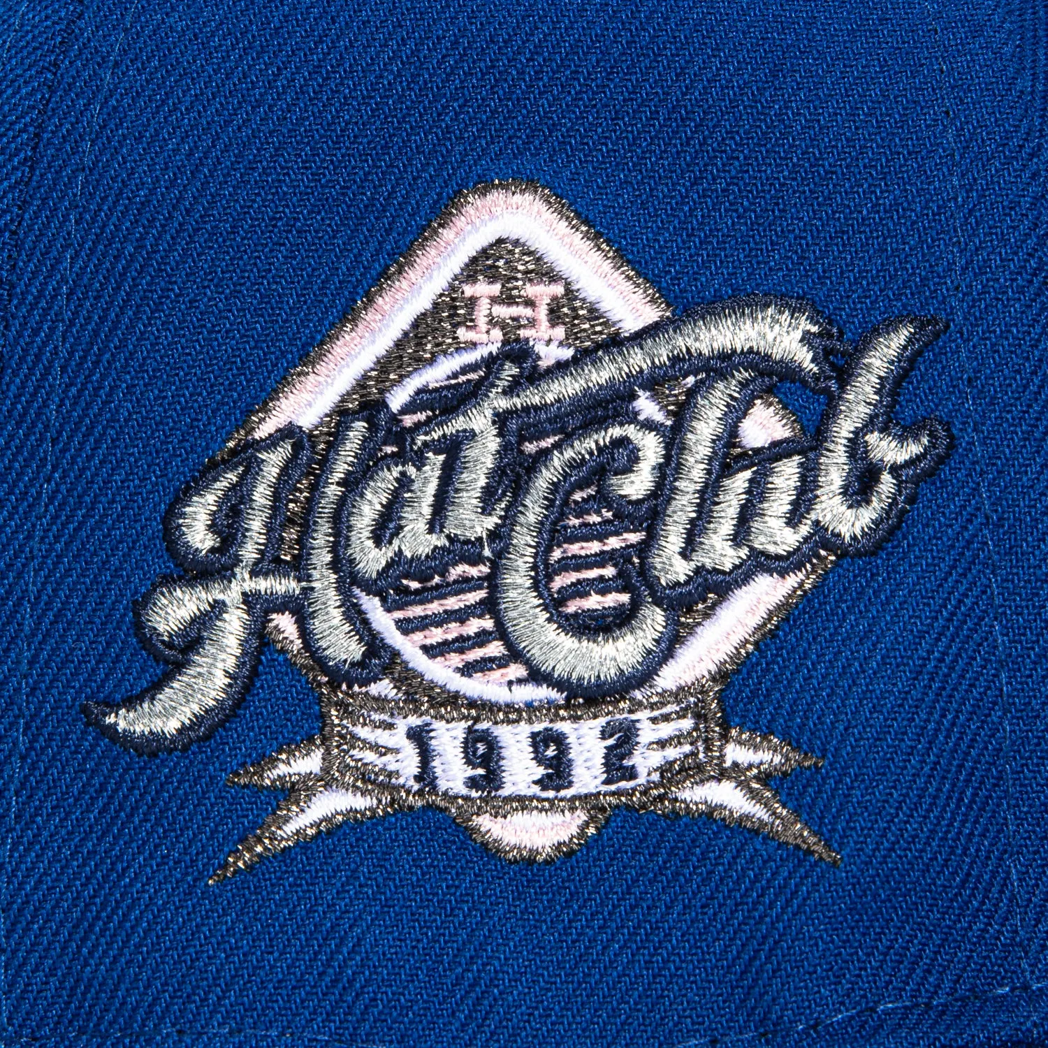 New Era 59Fifty Pink Bottom Ribbon 1992 Hat Club Patch Hat - Royal, White