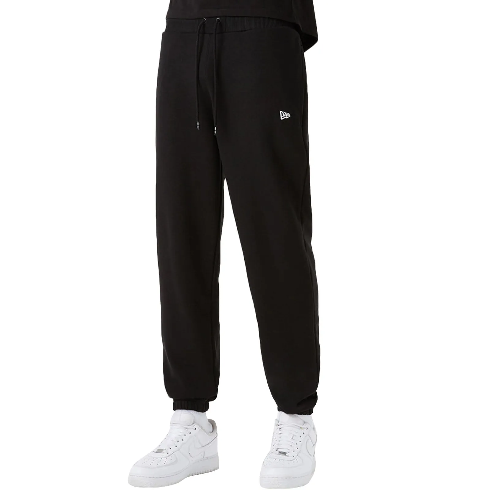 New Era Mens Essential Tapered Cuffed Joggers - Black