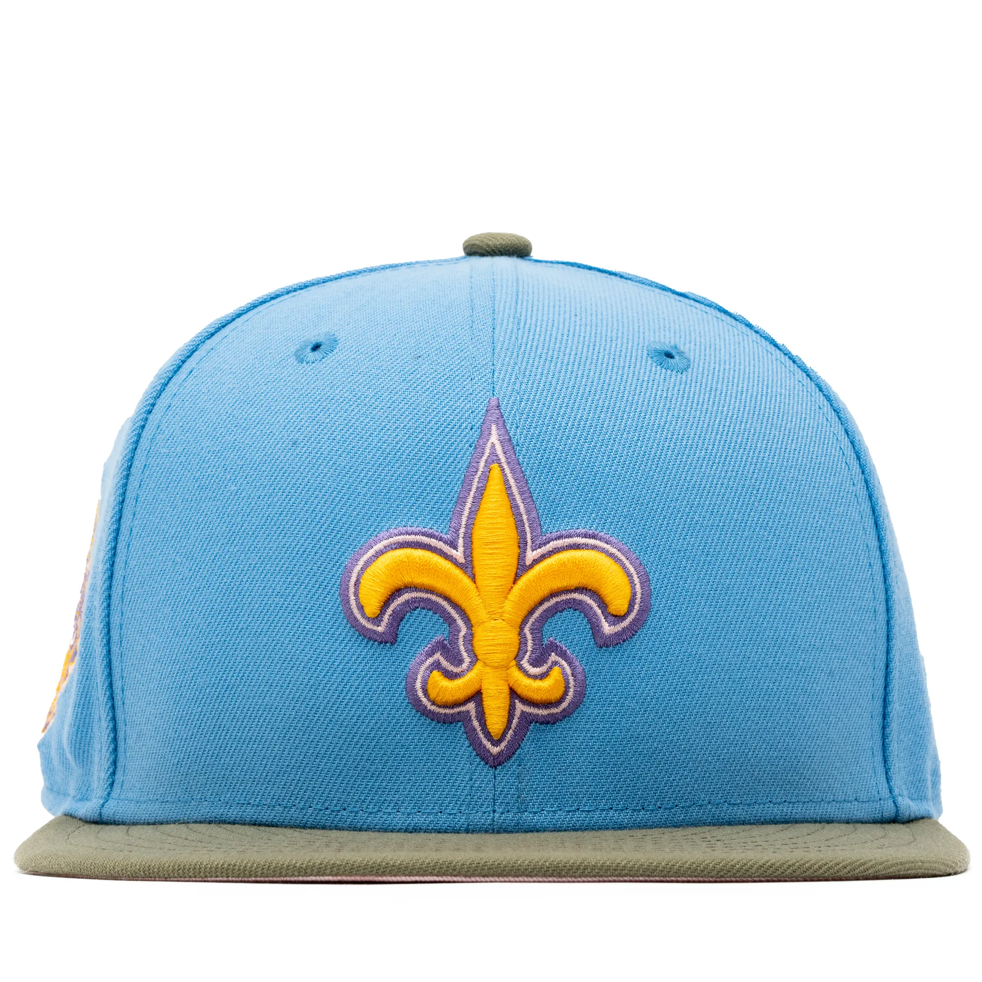 New Era x Politics New Orleans Saints 59FIFTY Fitted Hat - Sky/Wheatgrass