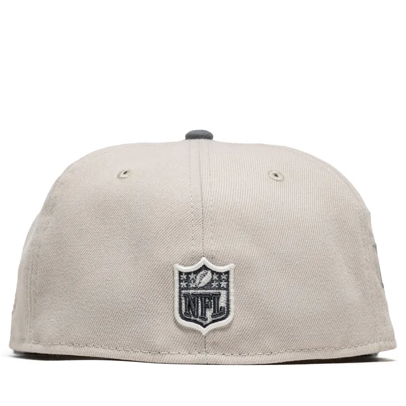 New Era x Politics New Orleans Saints 59FIFTY Fitted Hat - Stone/Grey