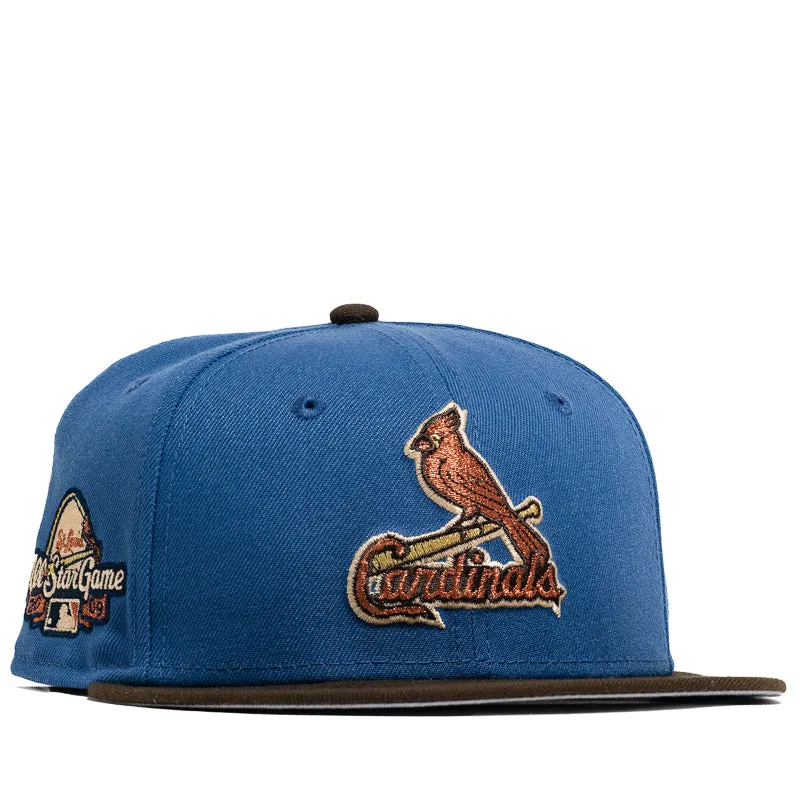 New Era x Politics St. Louis Cardinals 59FIFTY Fitted Hat - Indigo/Brown