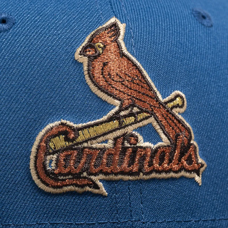 New Era x Politics St. Louis Cardinals 59FIFTY Fitted Hat - Indigo/Brown