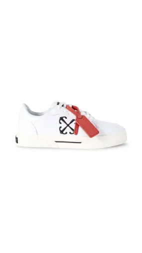 Low Vulcanized Sneakers - White/Black - Shop Now