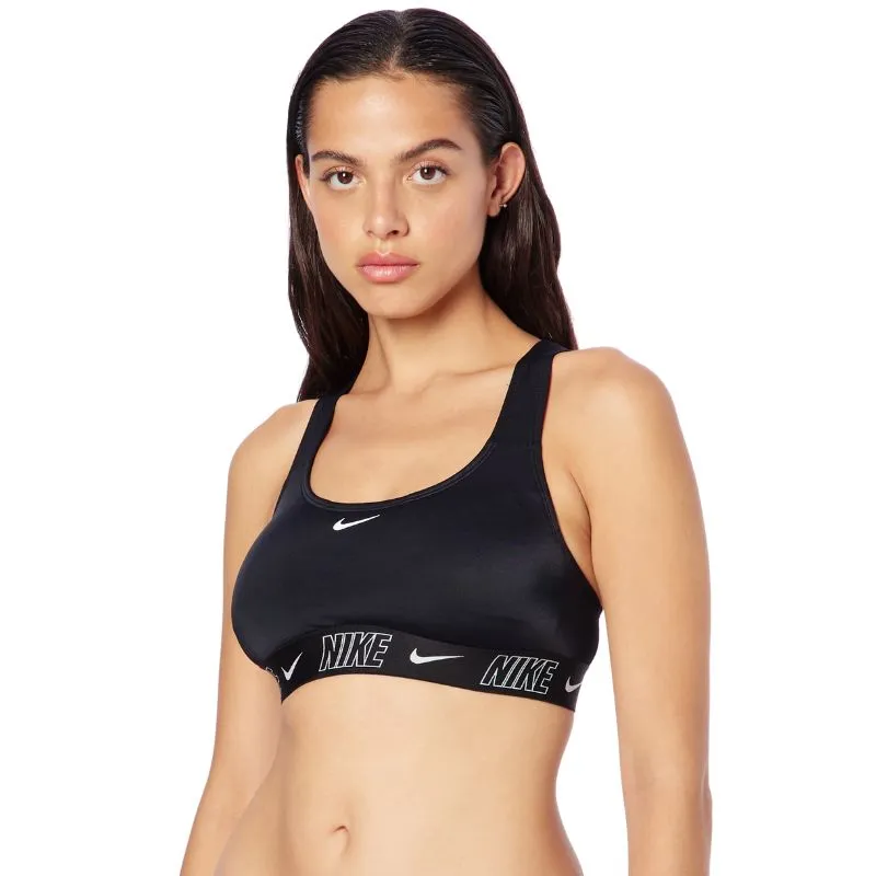 Nike - Fusion Logo Tape Ladies Racerback Bikini Top (Black)