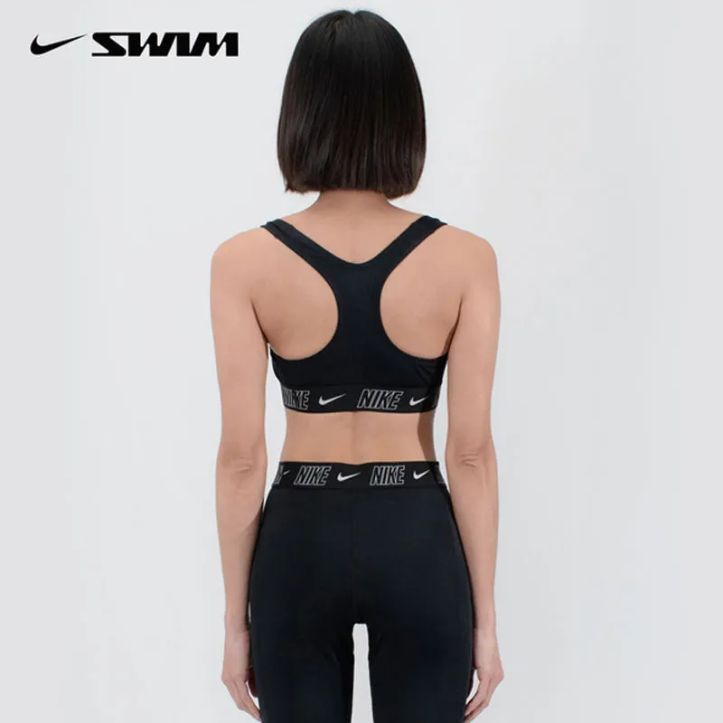 Nike - Fusion Logo Tape Ladies Racerback Bikini Top (Black)